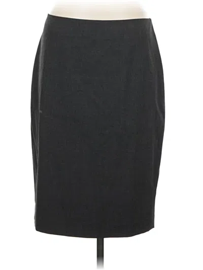 Pre-owned Ann Taylor Formal Skirt In Gray