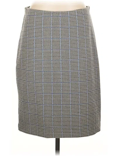 Pre-owned Ann Taylor Formal Skirt In Gray