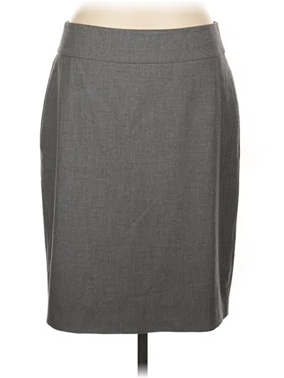 Pre-owned Ann Taylor Formal Skirt In Gray