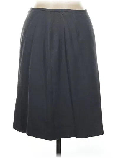 Pre-owned Ann Taylor Formal Skirt In Gray