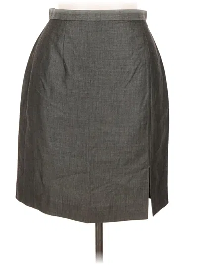 Pre-owned Ann Taylor Formal Skirt In Gray