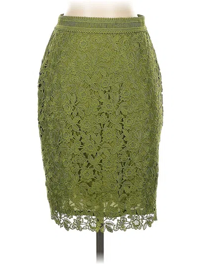 Pre-owned Ann Taylor Formal Skirt In Green