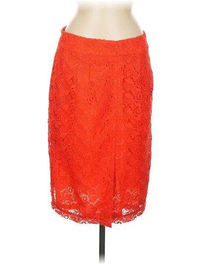 Pre-owned Ann Taylor Formal Skirt In Orange