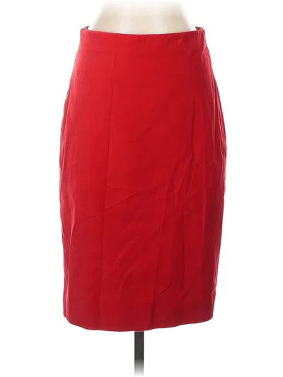 Pre-owned Ann Taylor Formal Skirt In Red