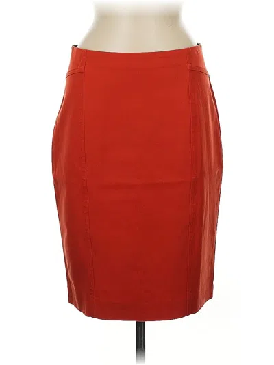 Pre-owned Ann Taylor Formal Skirt In Red