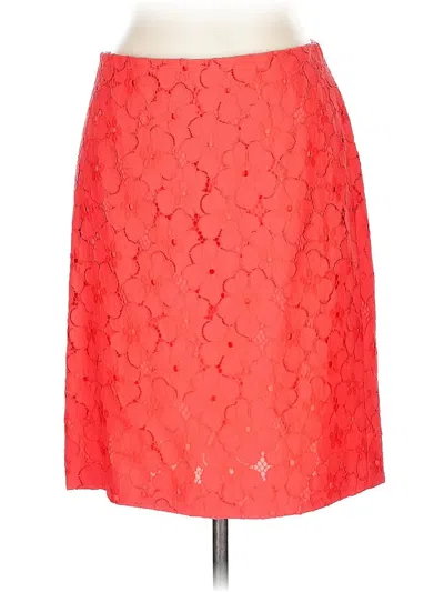 Pre-owned Ann Taylor Formal Skirt In Red