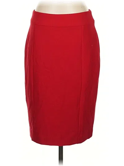Pre-owned Ann Taylor Formal Skirt In Red