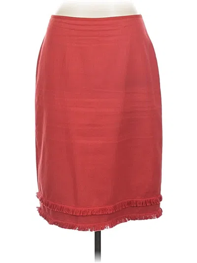 Pre-owned Ann Taylor Formal Skirt In Red