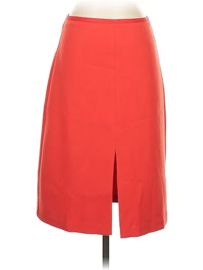 Pre-owned Ann Taylor Formal Skirt In Red