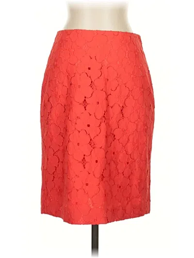 Pre-owned Ann Taylor Formal Skirt In Red