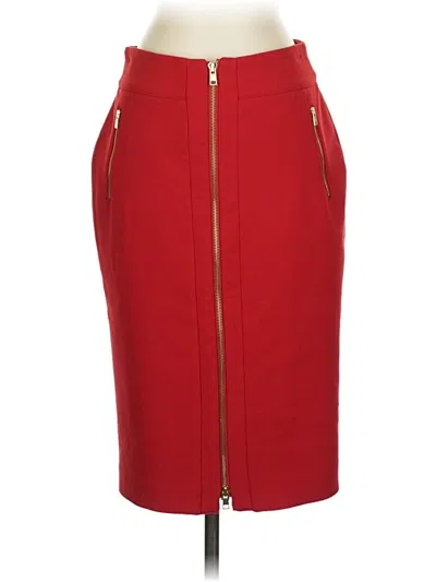 Pre-owned Ann Taylor Formal Skirt In Red
