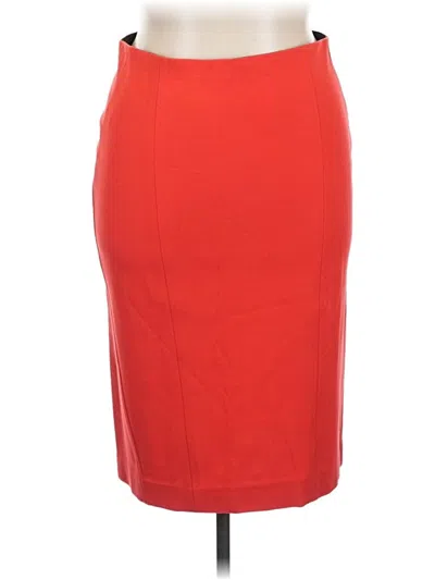 Pre-owned Ann Taylor Formal Skirt In Red