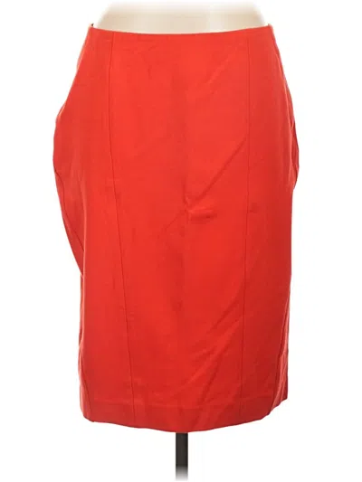 Pre-owned Ann Taylor Formal Skirt In Red