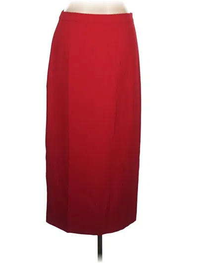 Pre-owned Ann Taylor Formal Skirt In Red
