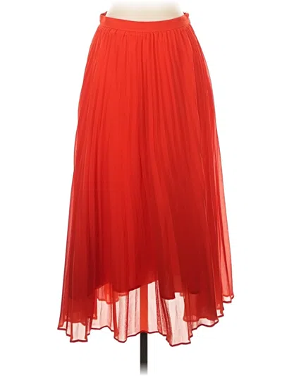 Pre-owned Ann Taylor Formal Skirt In Red
