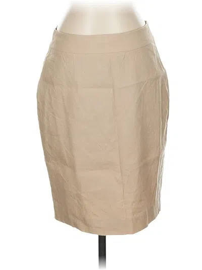 Pre-owned Ann Taylor Formal Skirt In Tan