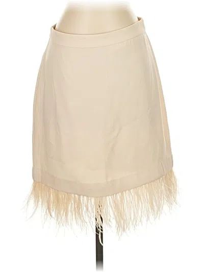 Pre-owned Ann Taylor Formal Skirt In Tan