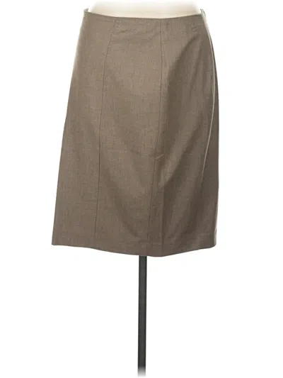 Pre-owned Ann Taylor Formal Skirt In Tan