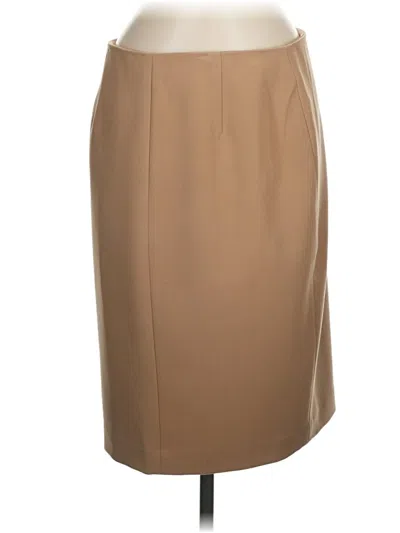 Pre-owned Ann Taylor Formal Skirt In Tan