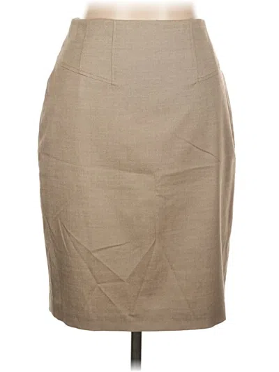Pre-owned Ann Taylor Formal Skirt In Tan