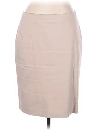Pre-owned Ann Taylor Formal Skirt In Tan