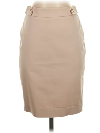 Pre-owned Ann Taylor Formal Skirt In Tan