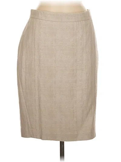 Pre-owned Ann Taylor Formal Skirt In Tan
