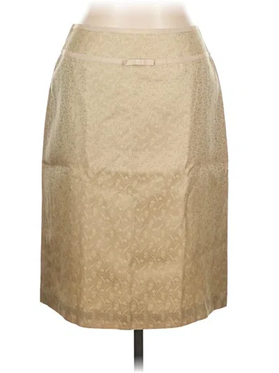 Pre-owned Ann Taylor Formal Skirt In Tan