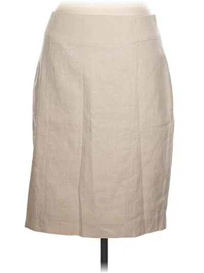Pre-owned Ann Taylor Formal Skirt In Tan