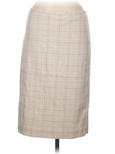 Pre-owned Ann Taylor Formal Skirt In Tan