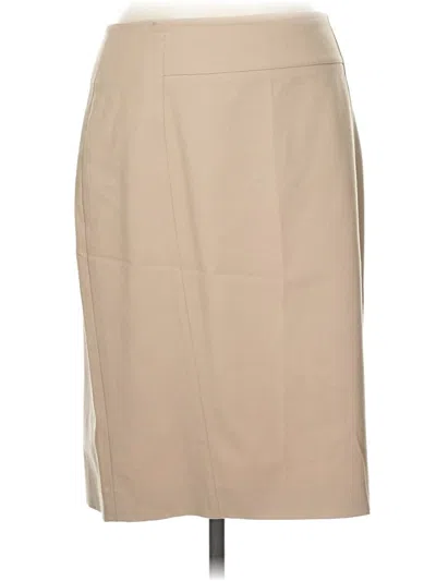 Pre-owned Ann Taylor Formal Skirt In Tan