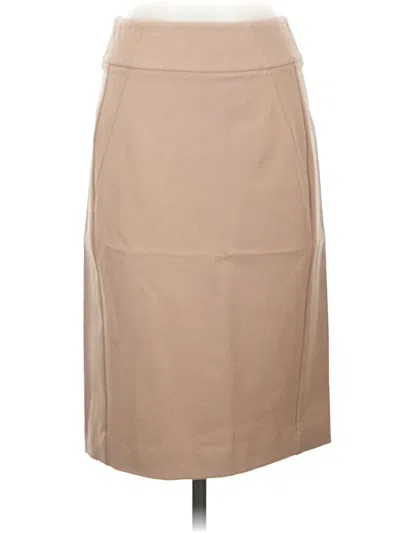 Pre-owned Ann Taylor Formal Skirt In Tan