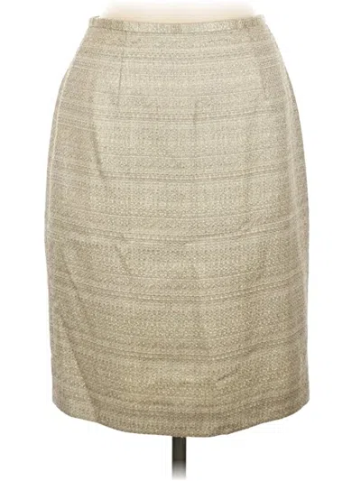 Pre-owned Ann Taylor Formal Skirt In Tan