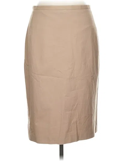 Pre-owned Ann Taylor Formal Skirt In Tan
