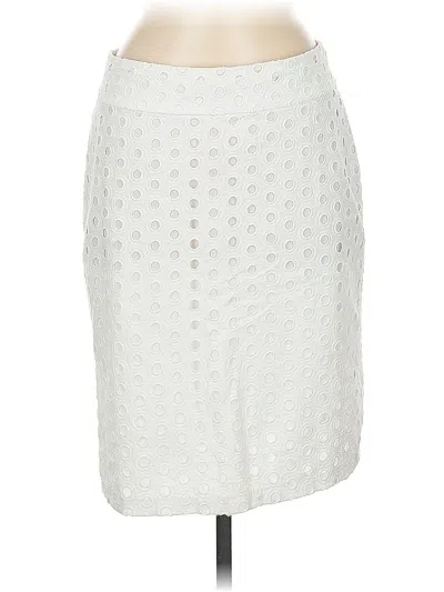 Pre-owned Ann Taylor Formal Skirt In White