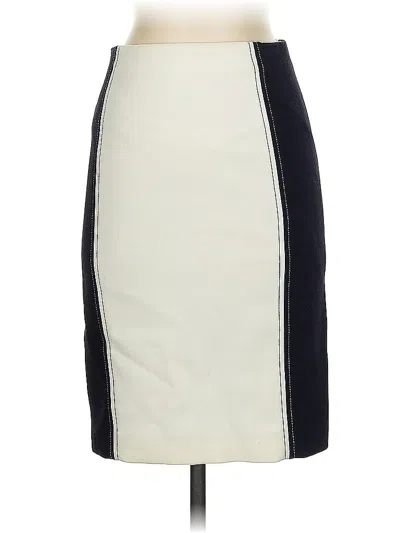 Pre-owned Ann Taylor Formal Skirt In White