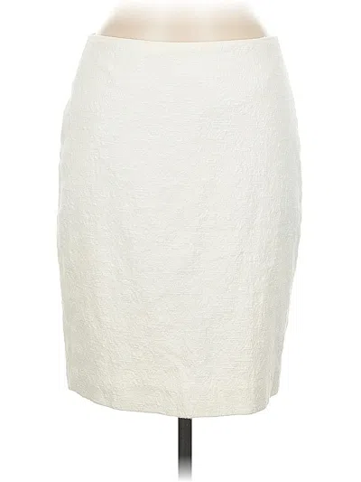 Pre-owned Ann Taylor Formal Skirt In White