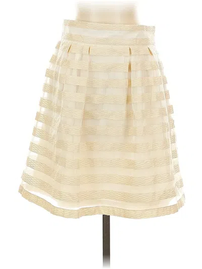 Pre-owned Ann Taylor Formal Skirt In White