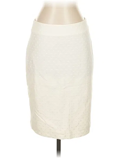 Pre-owned Ann Taylor Formal Skirt In White