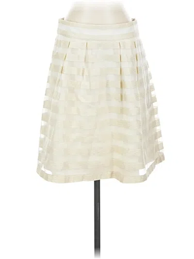 Pre-owned Ann Taylor Formal Skirt In White