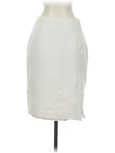 Pre-owned Ann Taylor Formal Skirt In White