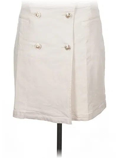 Pre-owned Ann Taylor Formal Skirt In White