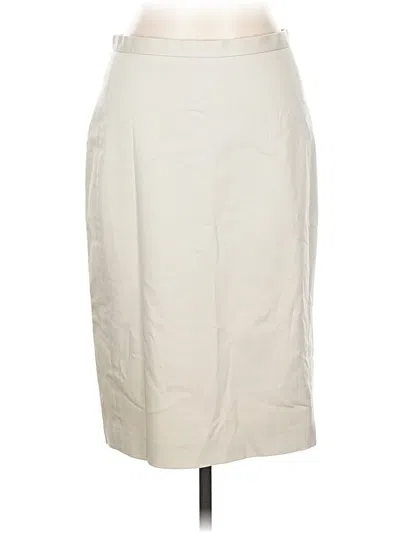 Pre-owned Ann Taylor Formal Skirt In White