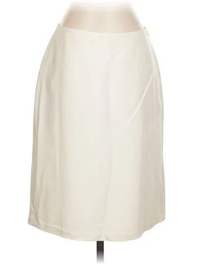 Pre-owned Ann Taylor Formal Skirt In White
