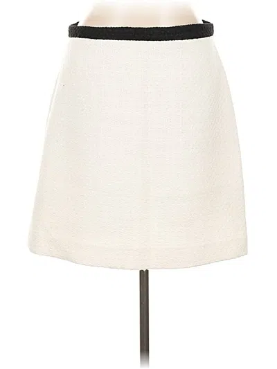Pre-owned Ann Taylor Formal Skirt In White