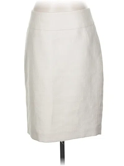 Pre-owned Ann Taylor Formal Skirt In White