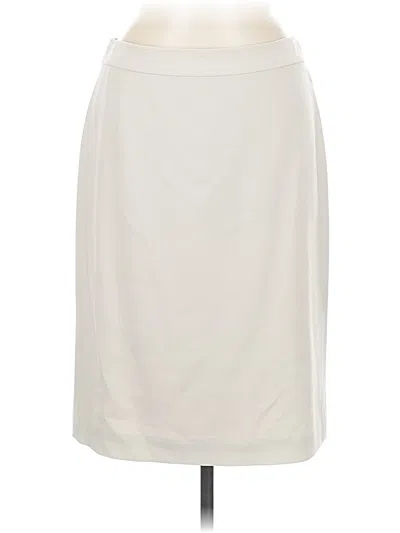 Pre-owned Ann Taylor Formal Skirt In White