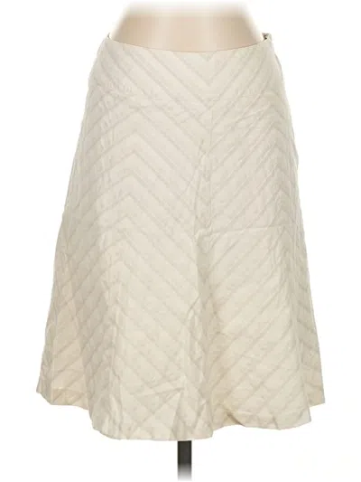 Pre-owned Ann Taylor Formal Skirt In White