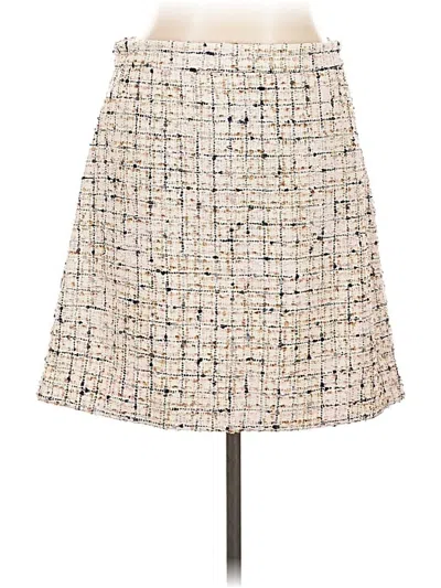 Pre-owned Ann Taylor Formal Skirt In White