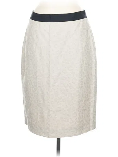 Pre-owned Ann Taylor Formal Skirt In White
